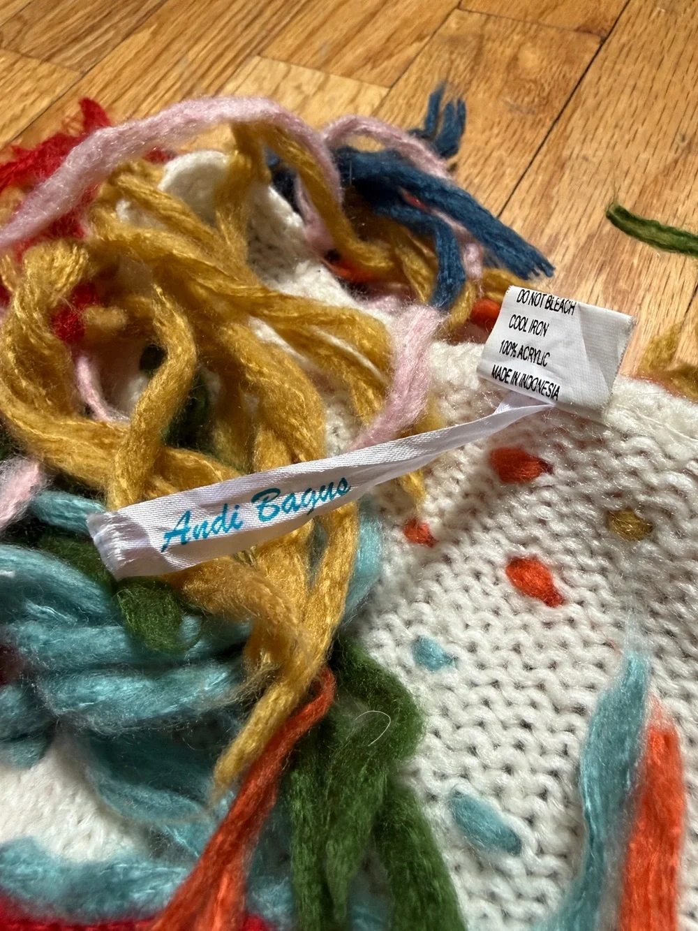 Andi Bagus Multicolor Shaggy Jacket - Picture 4 of 4